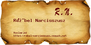 Rábel Narcisszusz névjegykártya